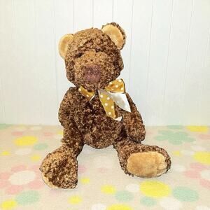 Mary Meyer Putty Teddy Bear Plush 10" Stuffed Animal Nursery Shower Gift Ribbon